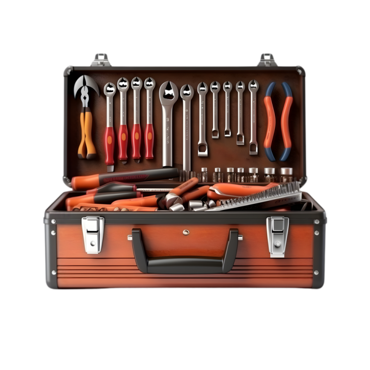 a tool case with tools in it