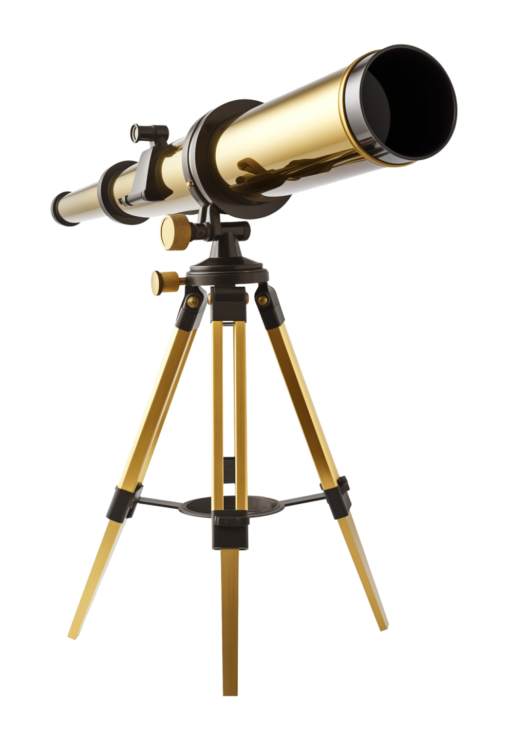a telescope on a tripod stand