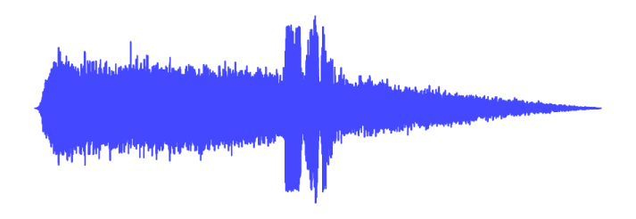 a sound wave on a white background
