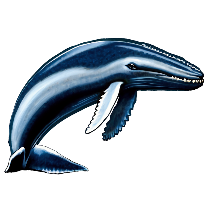 a drawing of a dolphin with its mouth open