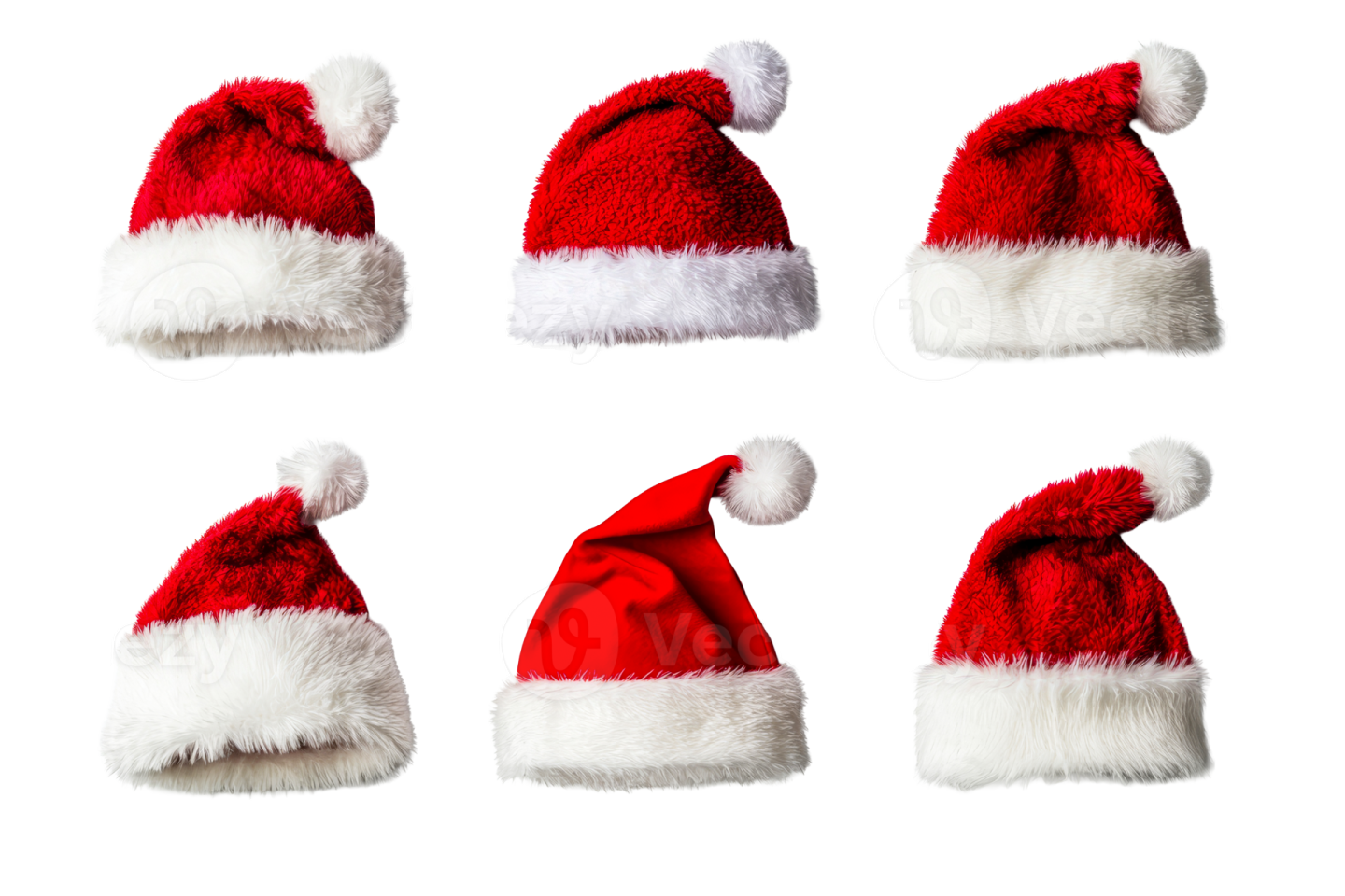 red and white santa hat
