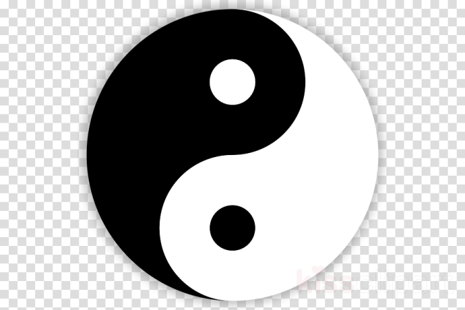 a yin yin symbol on a transparent background