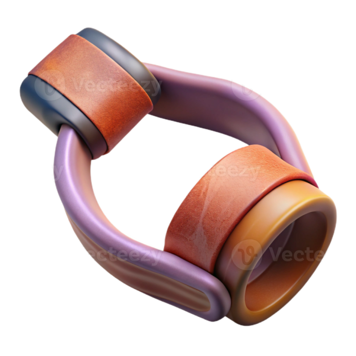 an image of a purple and orange ring