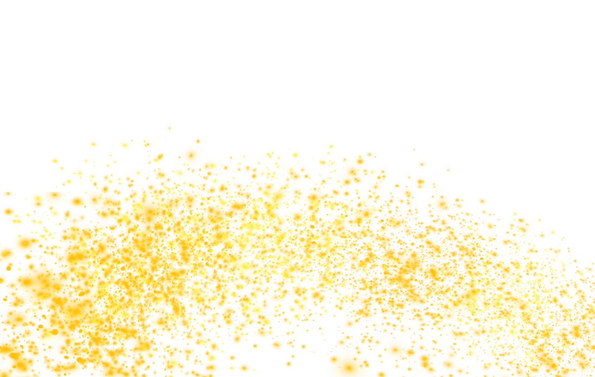 gold glitter on a white background