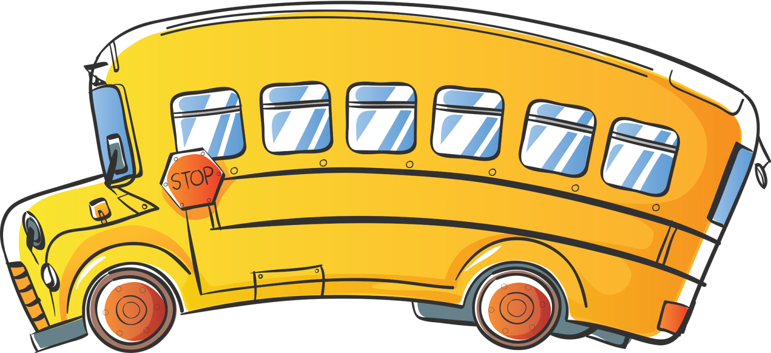a yellow school bus on a white background
