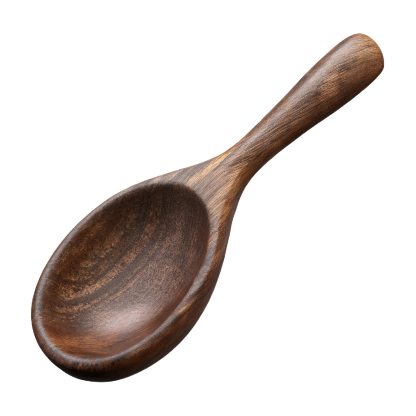 a wooden spoon on a white background