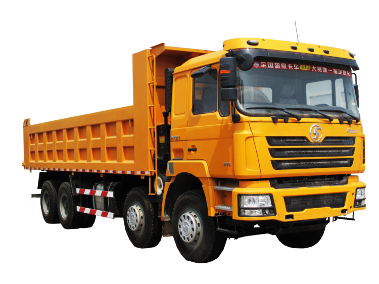 a yellow dump truck