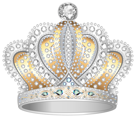 a silver and gold crown with jewels