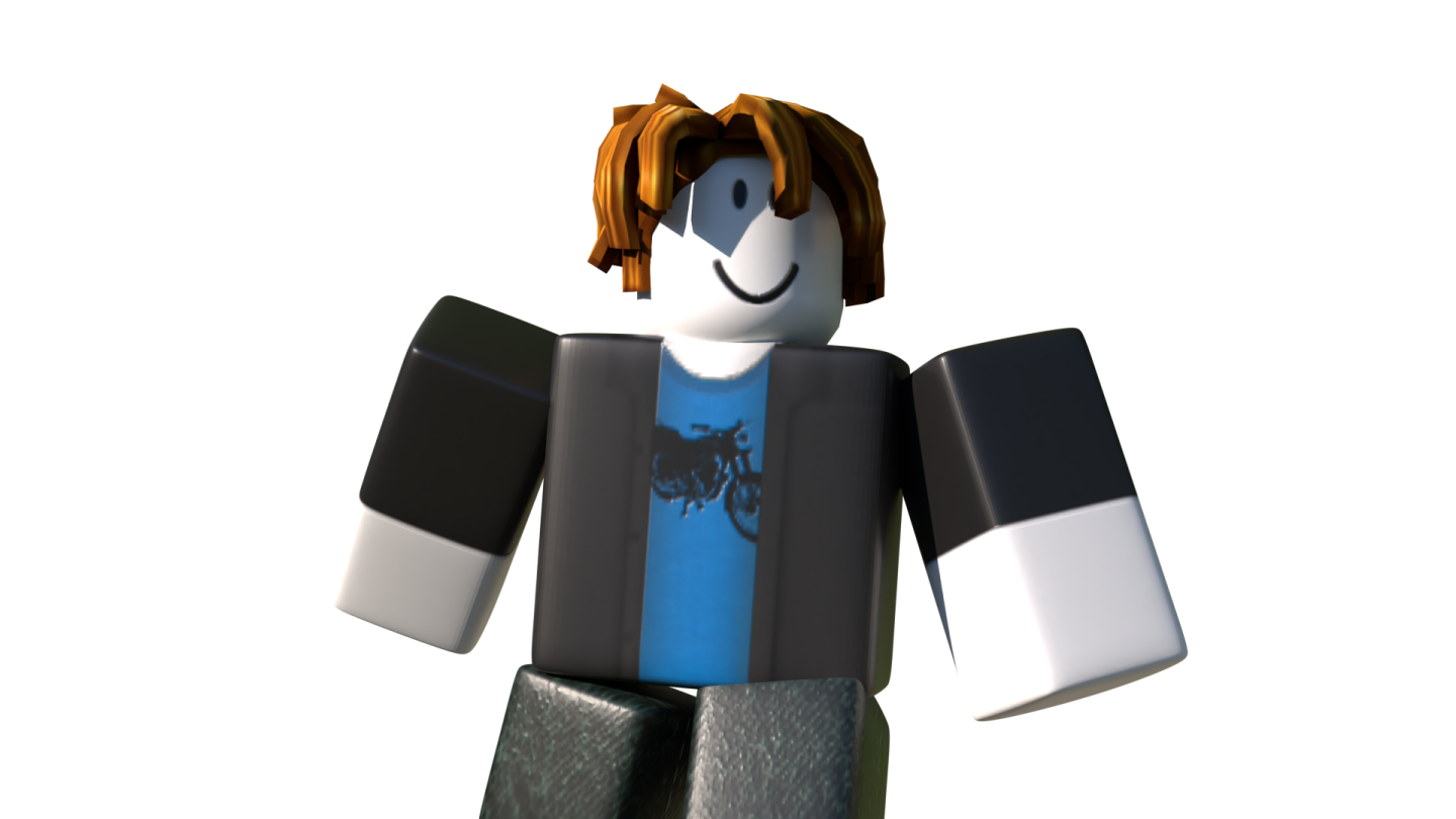 an image of a lego man in a blue shirt