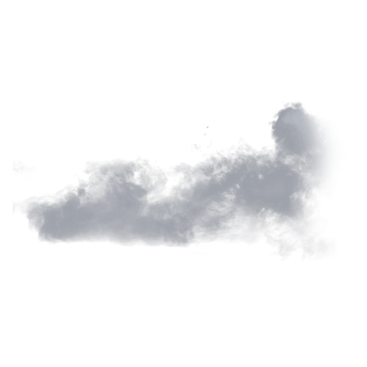 a cloud in the sky on a white background
