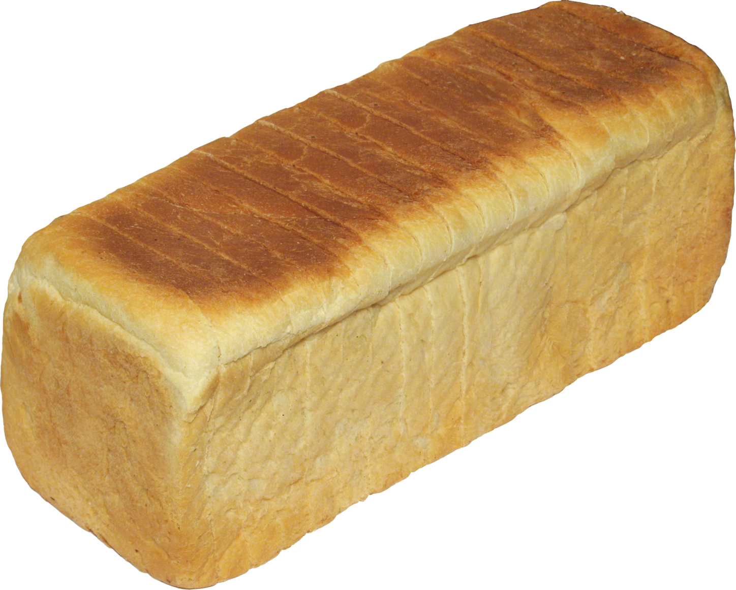 a loaf of bread on a white background