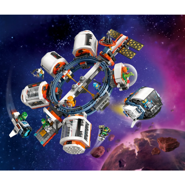 the lego space station is shown in this image
