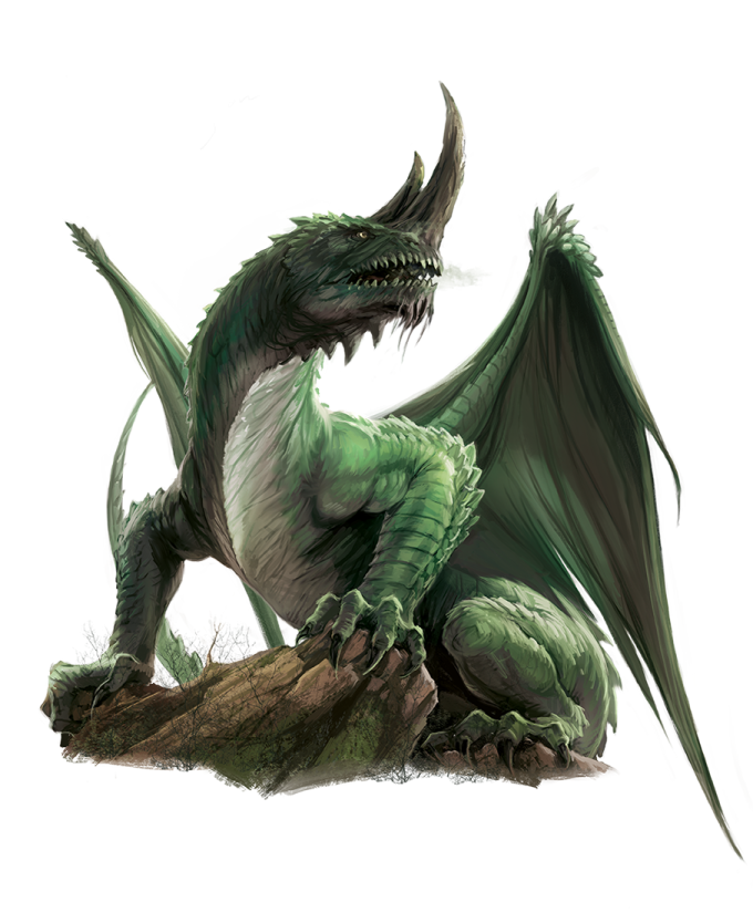 a green dragon sitting on top of a rock