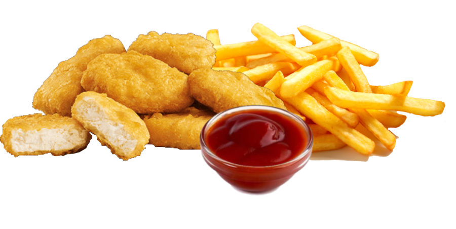 a pile of french fries