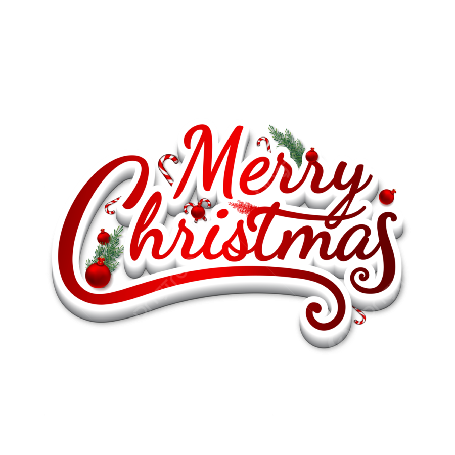 merry christmas lettering with red and white background