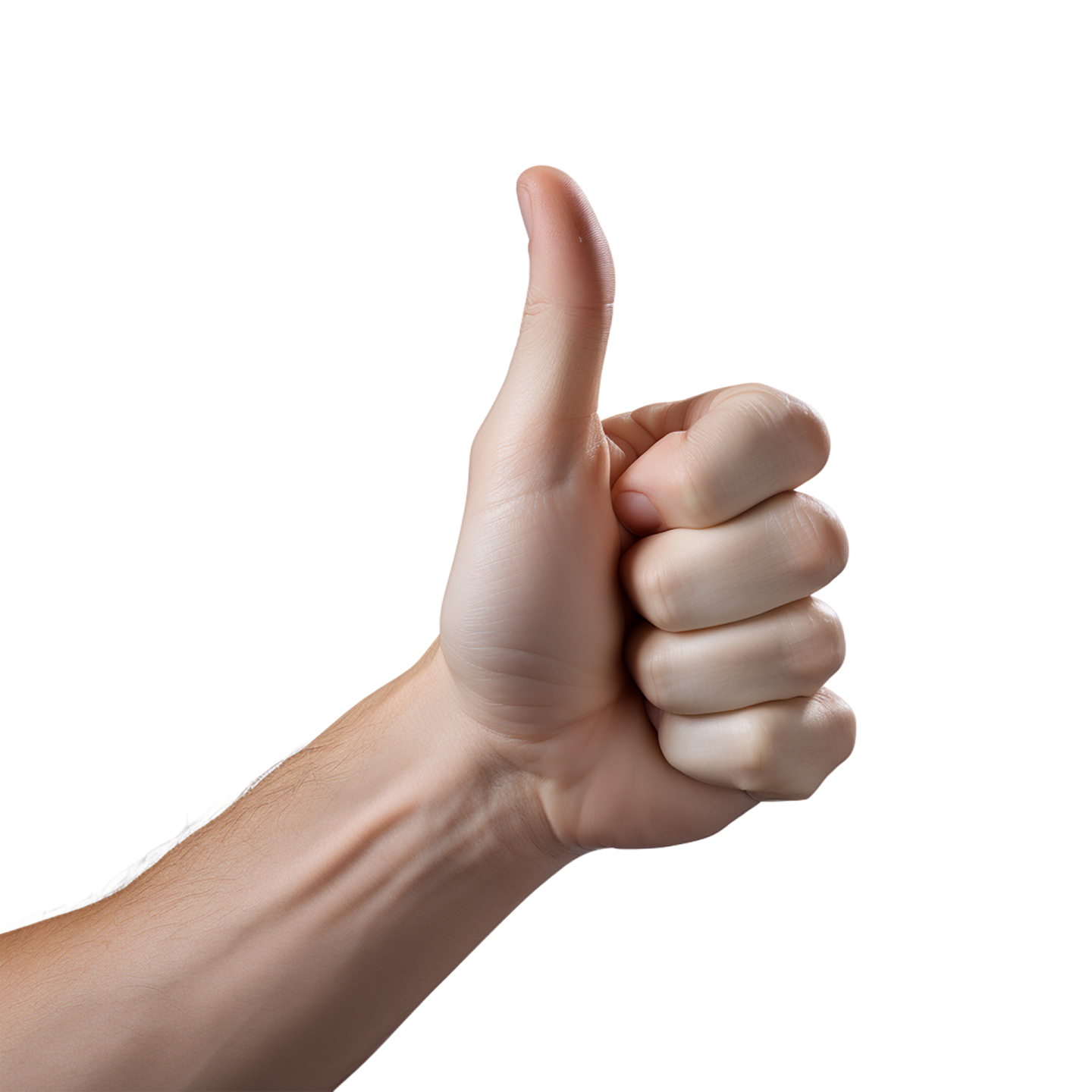 a person's hand giving a thumbs sign