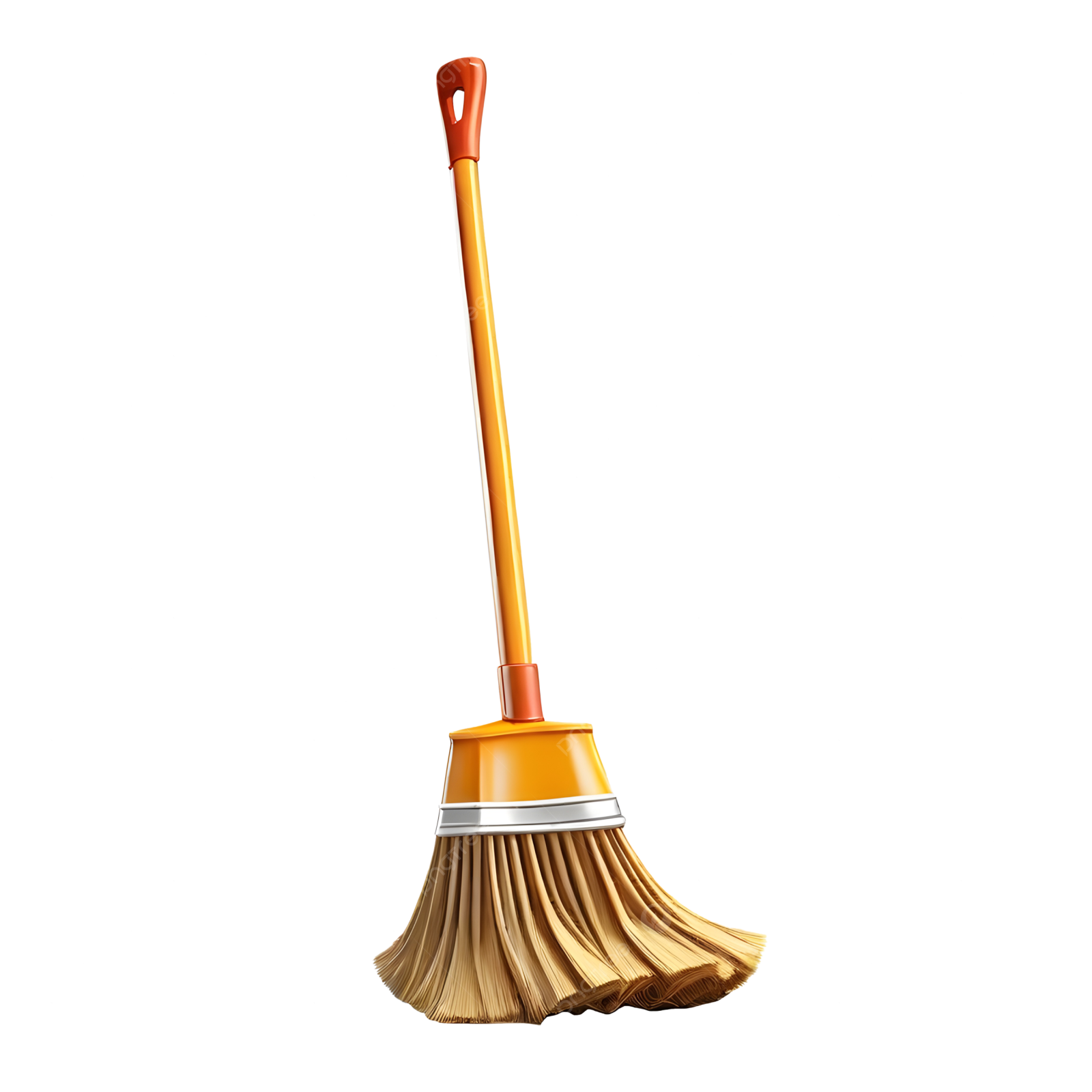 a broom on a white background