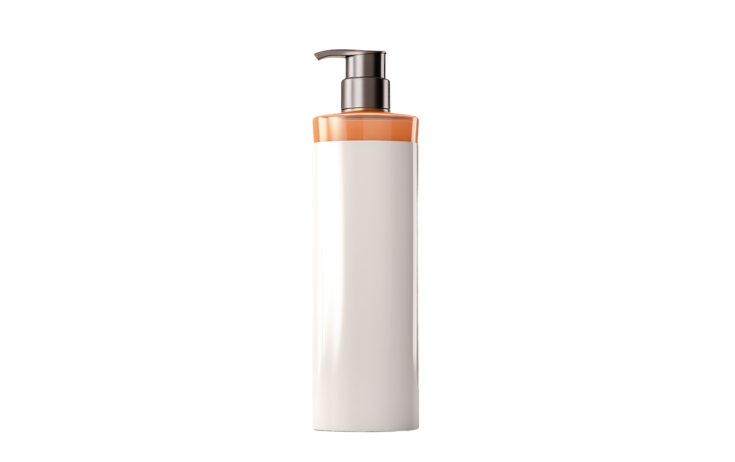 a white bottle with orange liquid in it