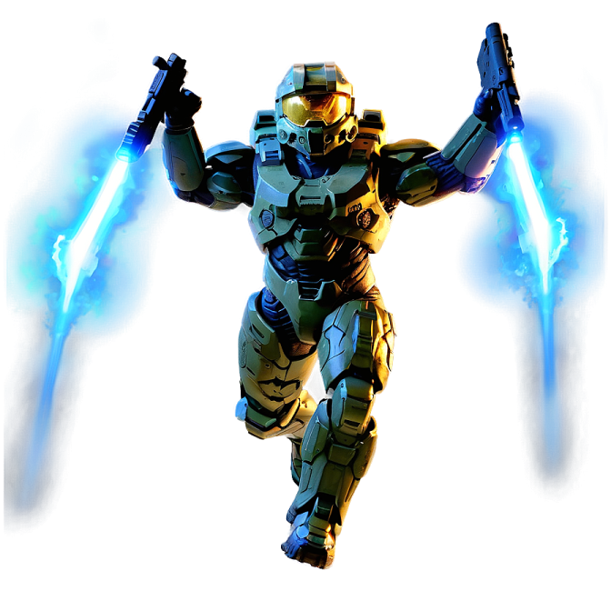 an image of a robot that is in the air