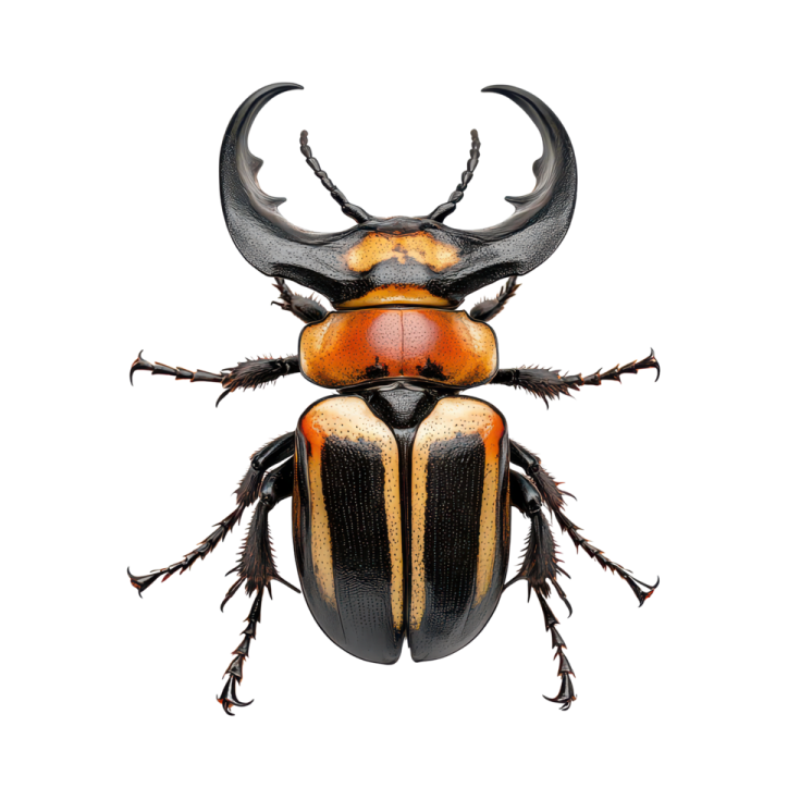 an image of a beetle on a white background