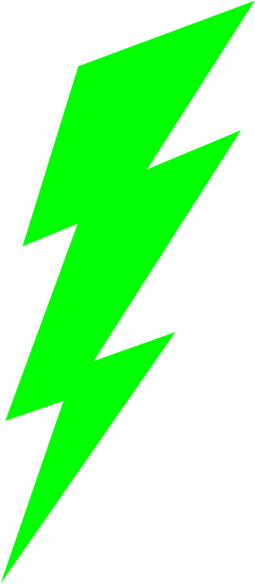 a black and white lightning symbol