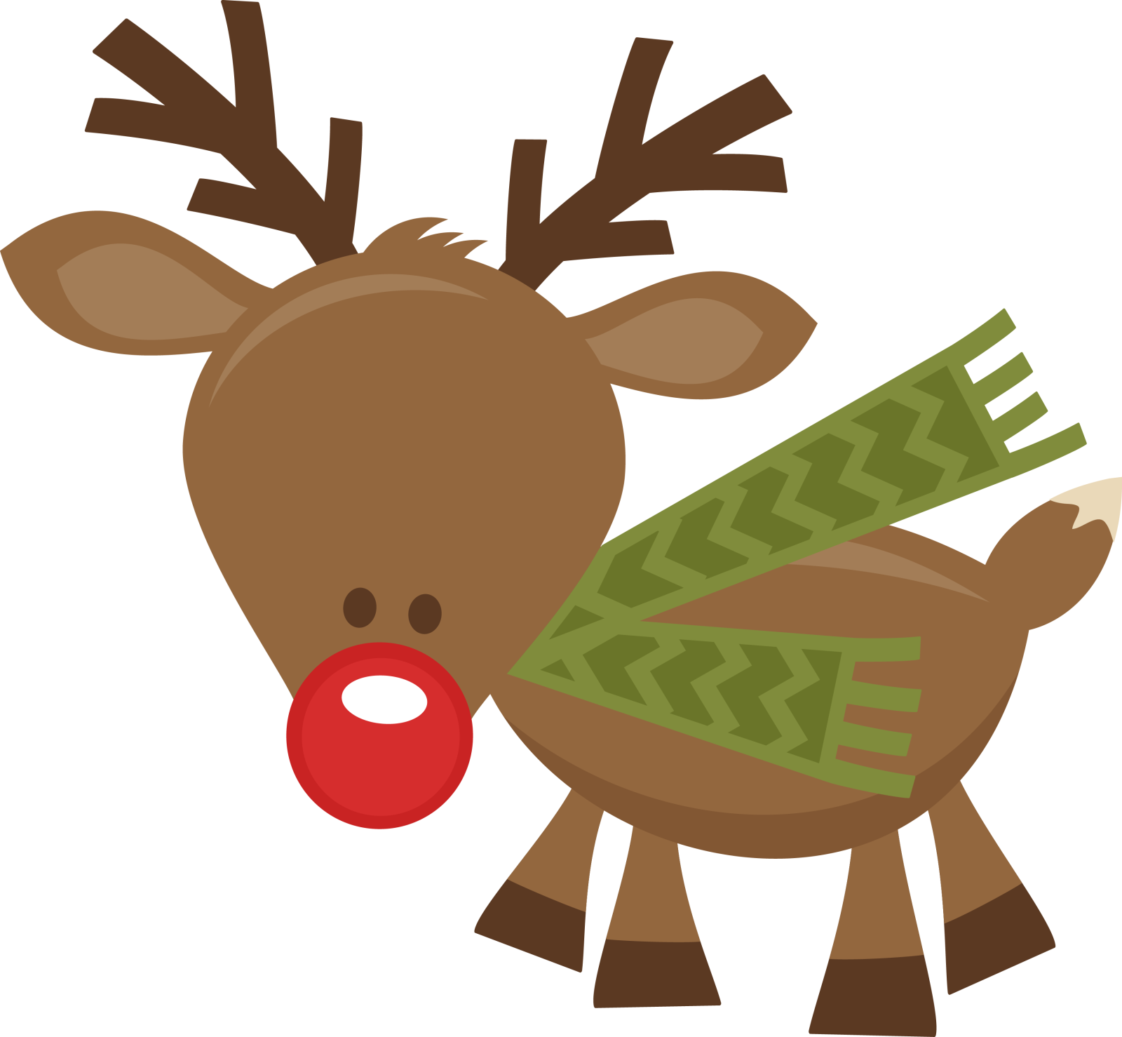 a reindeer with money in its mouth