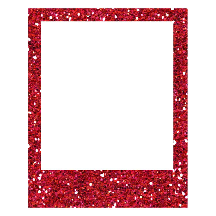 red glitter frame png