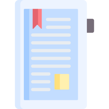 a document with a red arrow on it