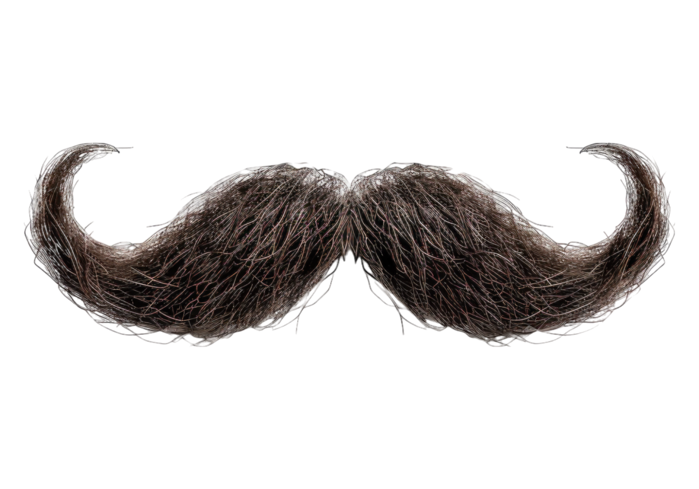 a pair of mustaches on a white background