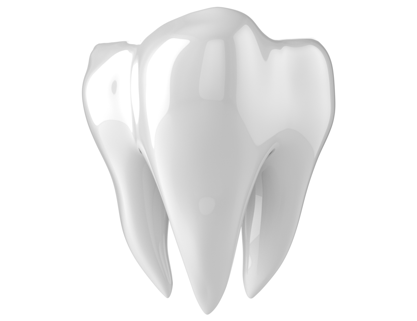 a tooth on a white background