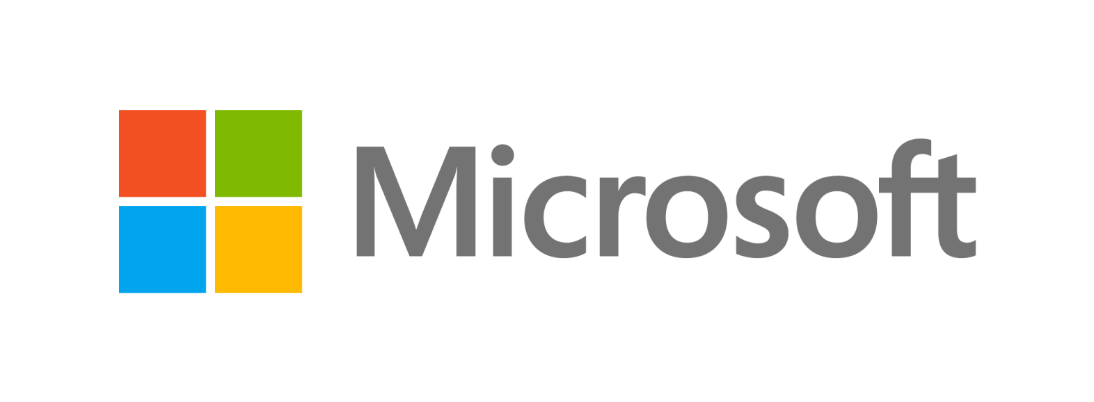 the microsoft logo on a white background