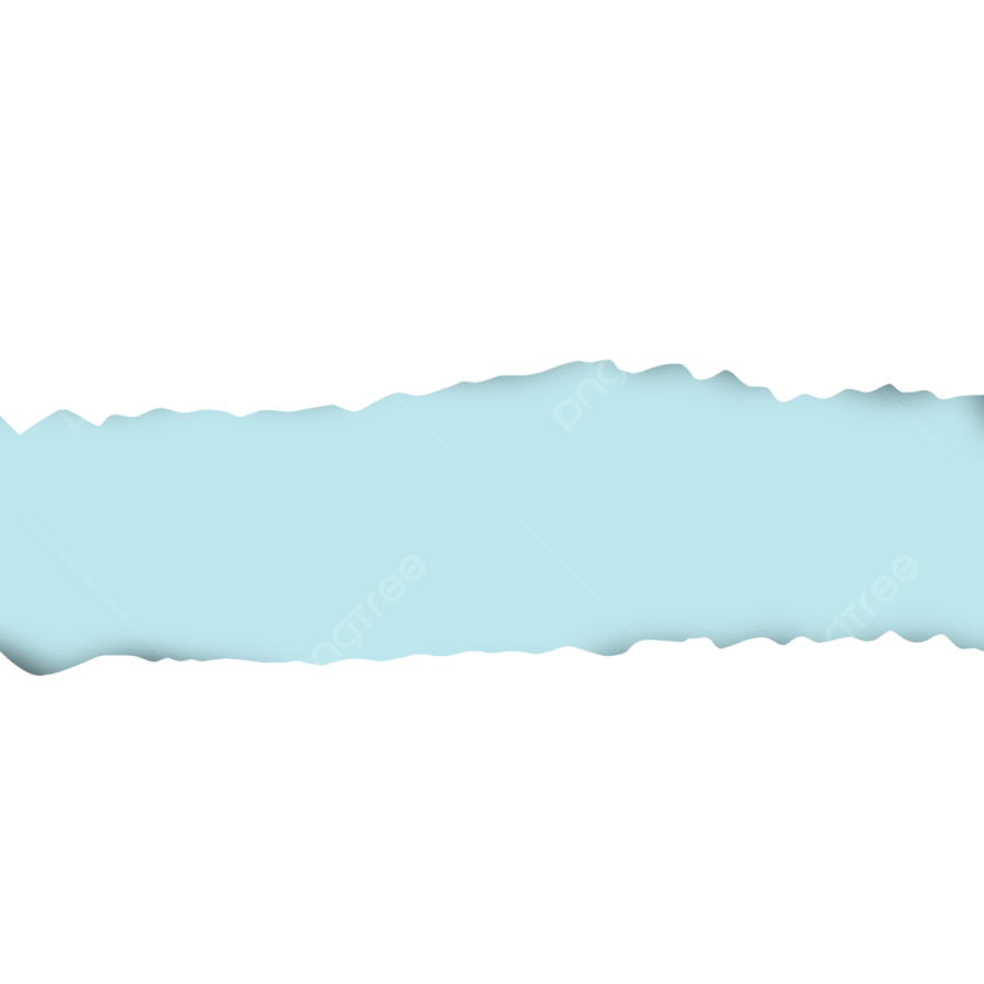 a torn piece of paper on a white background