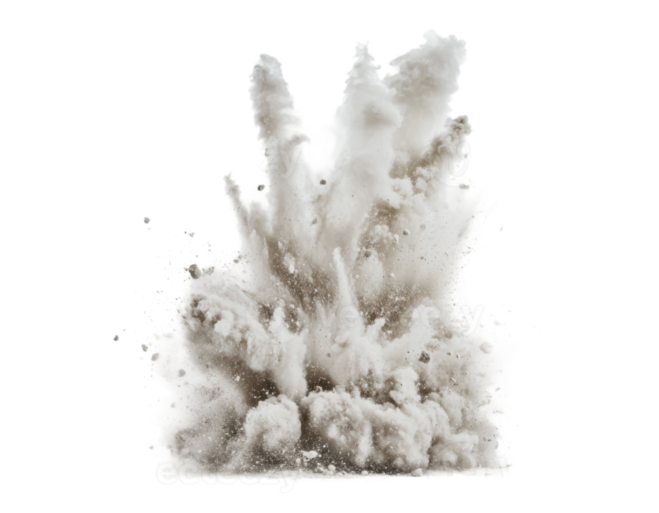 a black and white explosion on a white background