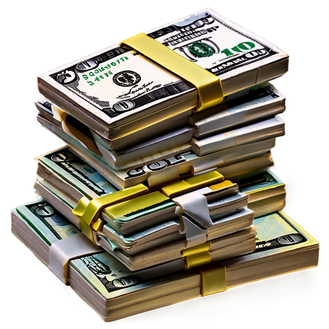 a stack of money sitting on top of each other stacks