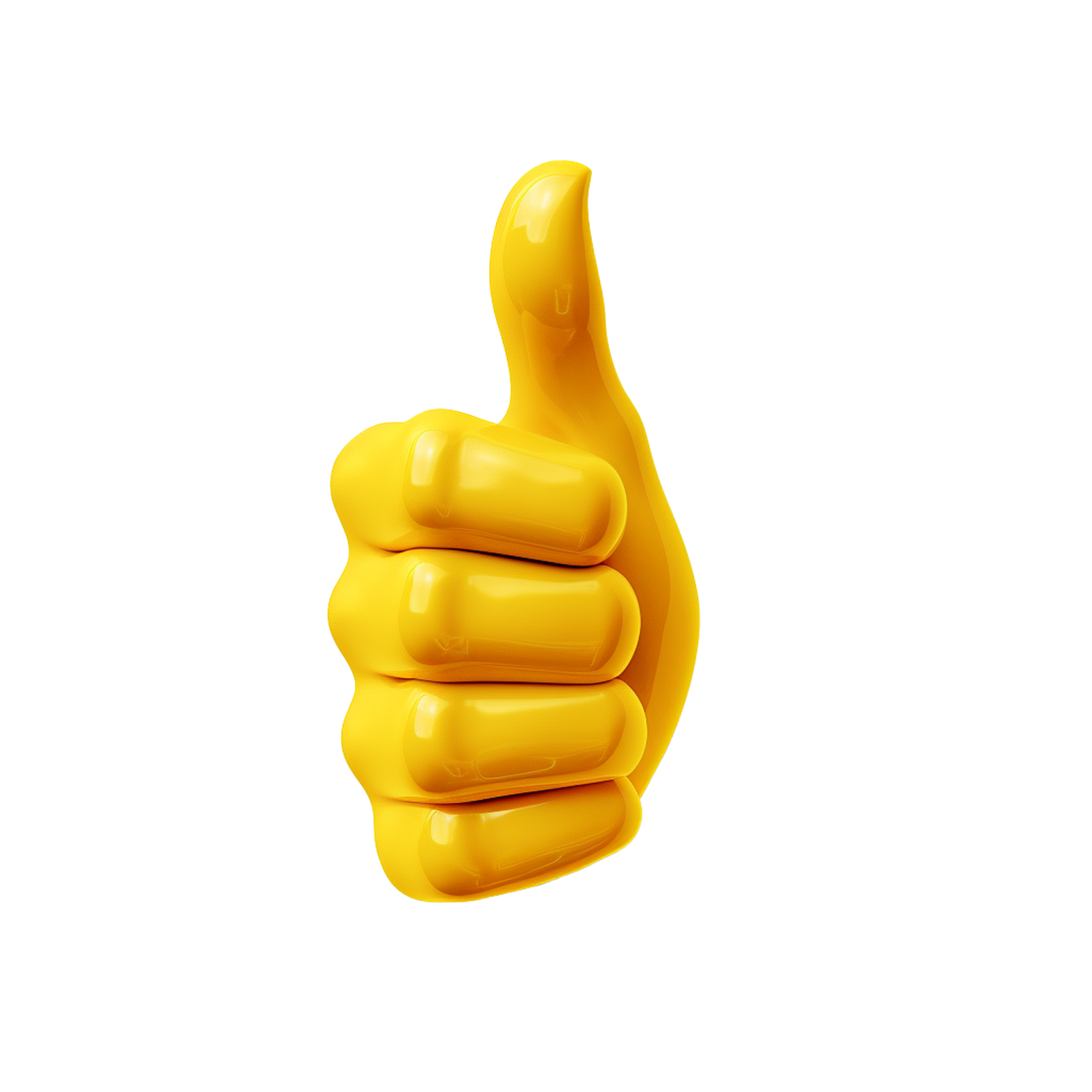 the thumb is yellow