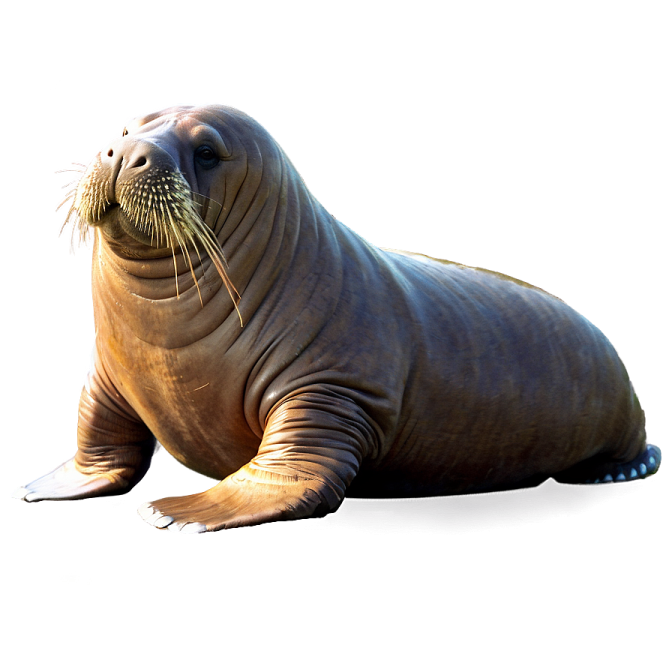 a seal sitting on top of a white surface