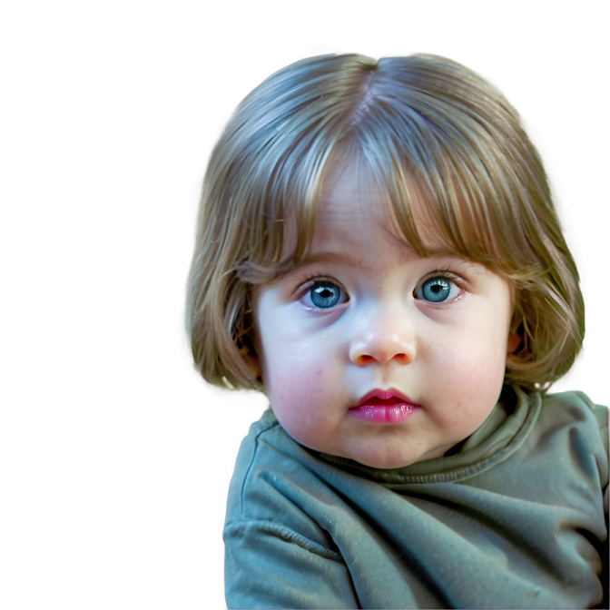 a little girl with blue eyes and blonde hair