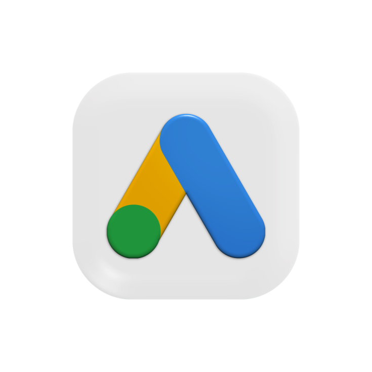a white app icon with the google logo on it