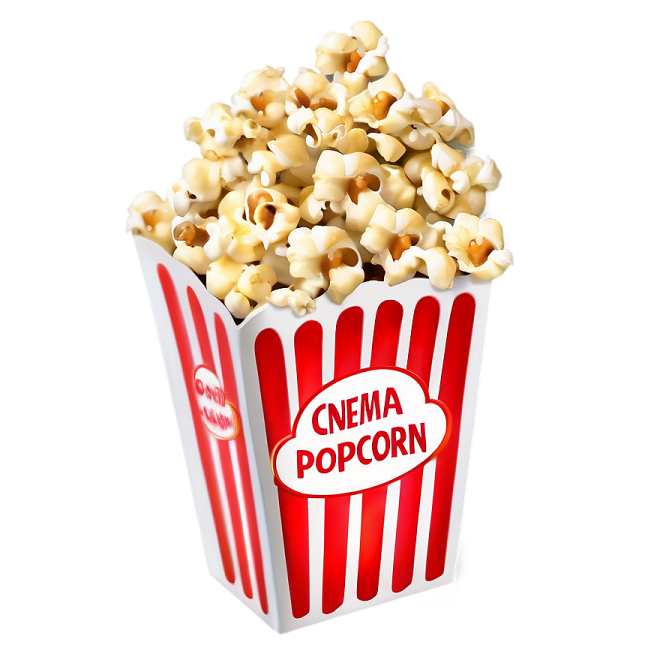 a popcorn box filled with popcorn