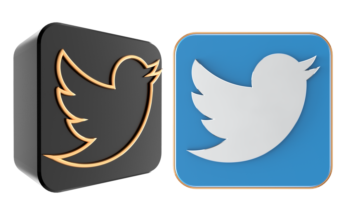 twitter and twitter logos