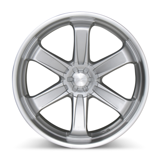 a silver wheel on a white background