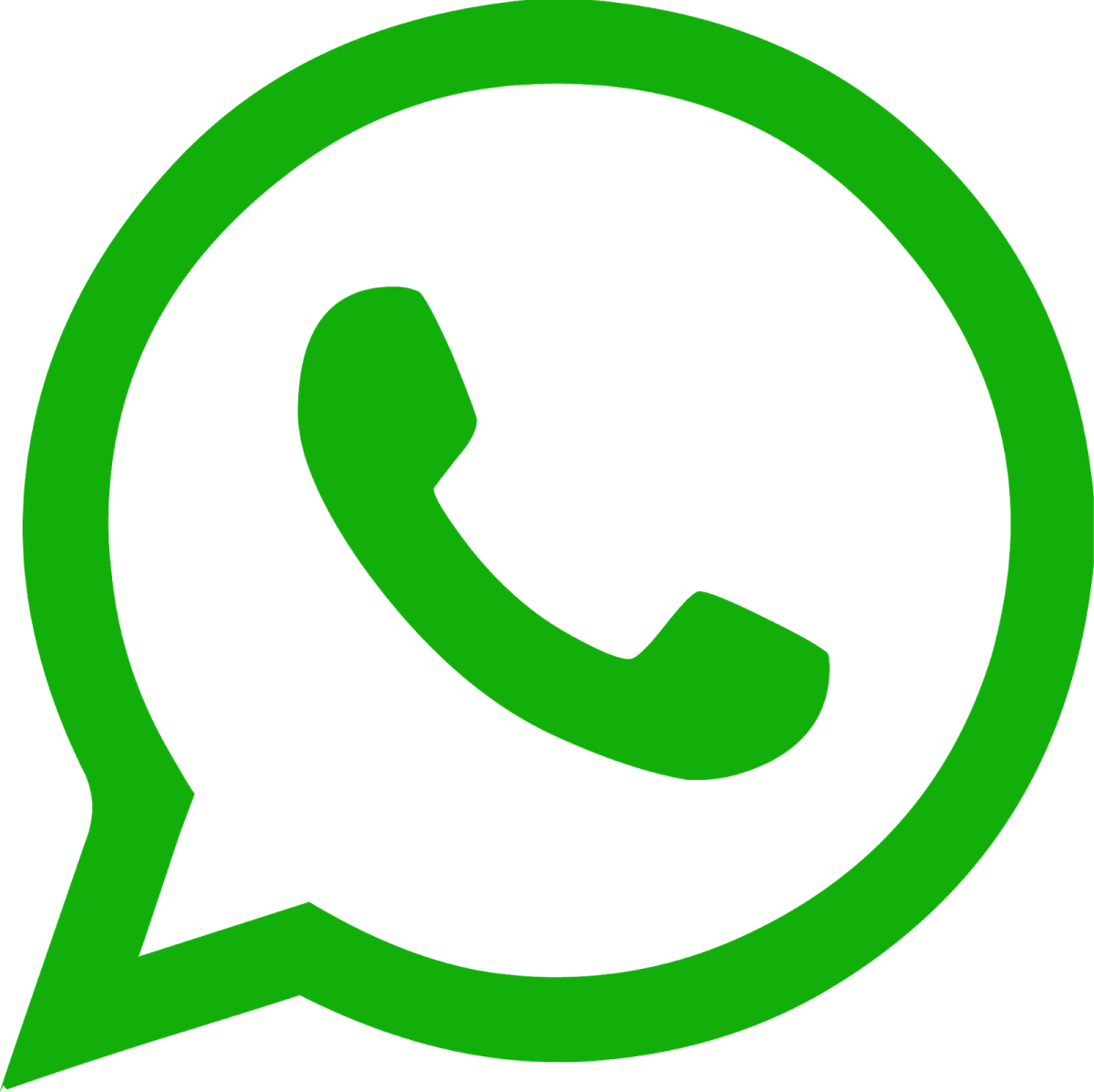 a green icon of a phone