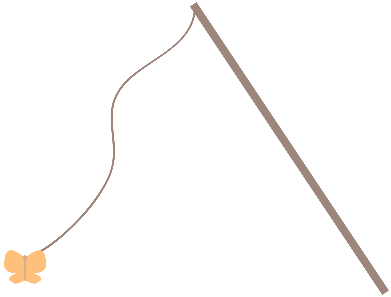 an arrow with a bow on it