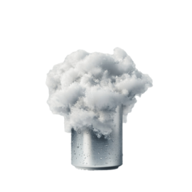 an image of smoke coming out of a can
