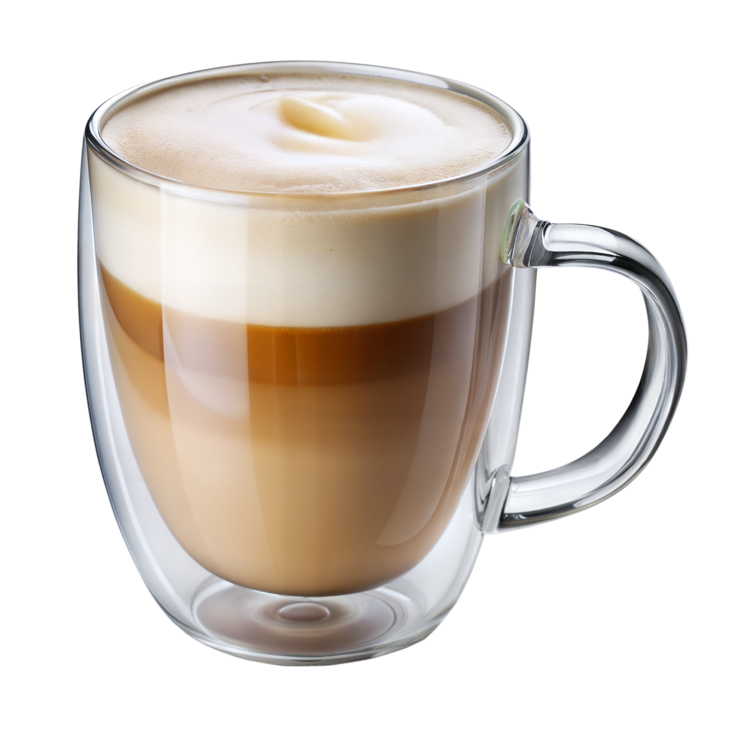a glass cup filled with coffee