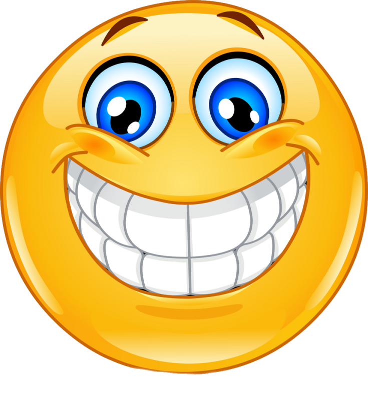 a smiley face with a big smile