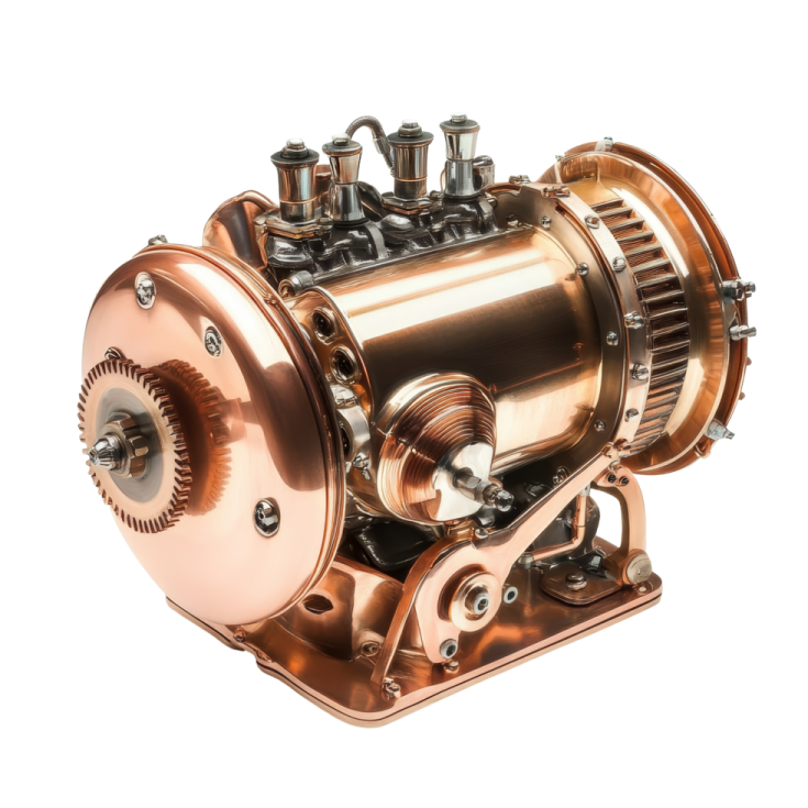 an image of a copper - plated electric motor