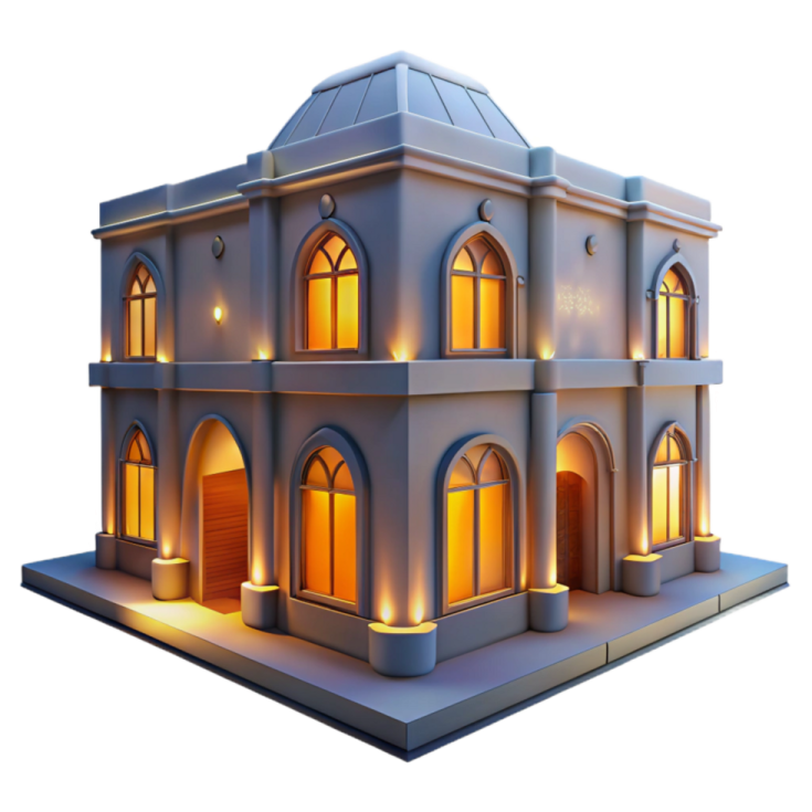 a 3d model of a house