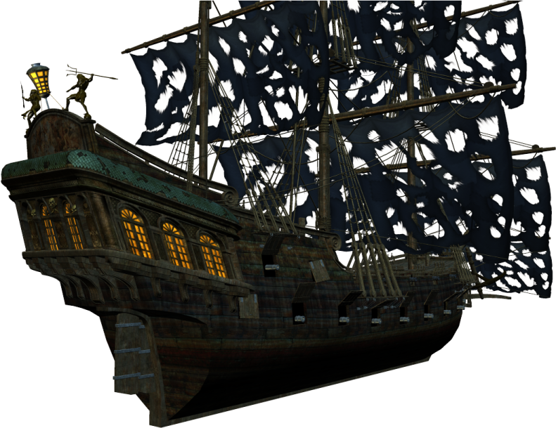 an old pirate ship
