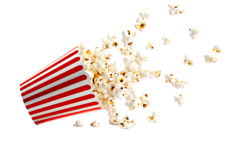 red and white popcorn